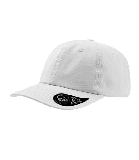 Atlantis Dad Hat Unstructured 6 Panel Cap (White) - UTAB173