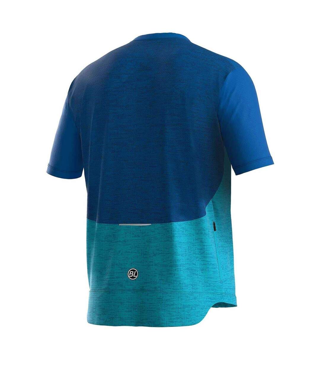 Maillot De Cyclisme Manches Courtes Sentiero Homme Turquoise Vif Bicycle Line-3