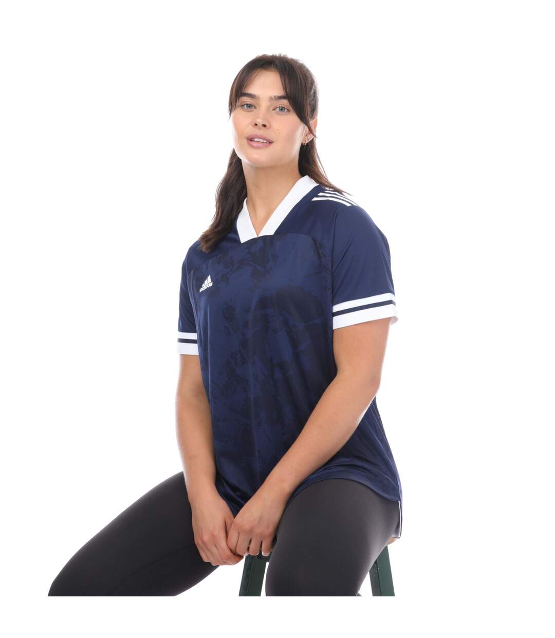 Womens/ladies Condivo 20 Jersey Navy White Adidas-4
