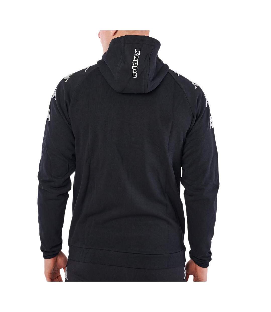 Sweat Zippé Noir/Argenté Homme Kappa Divieto - L-2