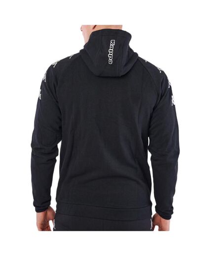 Sweat Zippé Noir/Argenté Homme Kappa Divieto - L