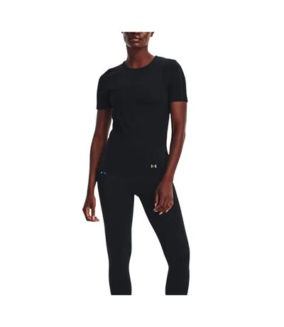 Womens/ladies Rush Seamless T-shirt Black Under Armour