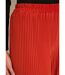 Pantalon large taille élastiquée maille plissée-5