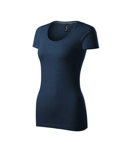 Womens/ladies Action T-shirt Navy Blue Malfini
