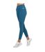 Womens/ladies essentials sports leggings teal SikSilk-1