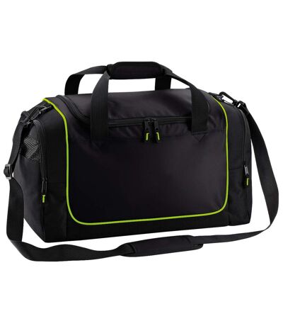 Quadra Teamwear Locker Duffel Bag (30 liters) (Black/Lime Green) (One Size) - UTBC795