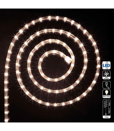 Guirlande tube LED d'extérieur - 18 m. - Blanc chaud