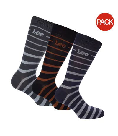 Chaussettes Style Logo Adulte Bleu Orange Gris Lee