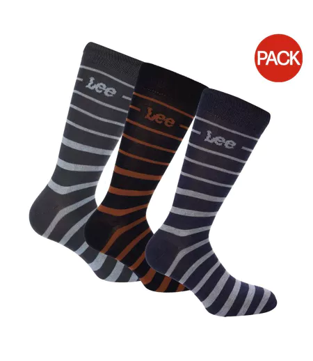 Chaussettes Style Logo Adulte Bleu Orange Gris Lee