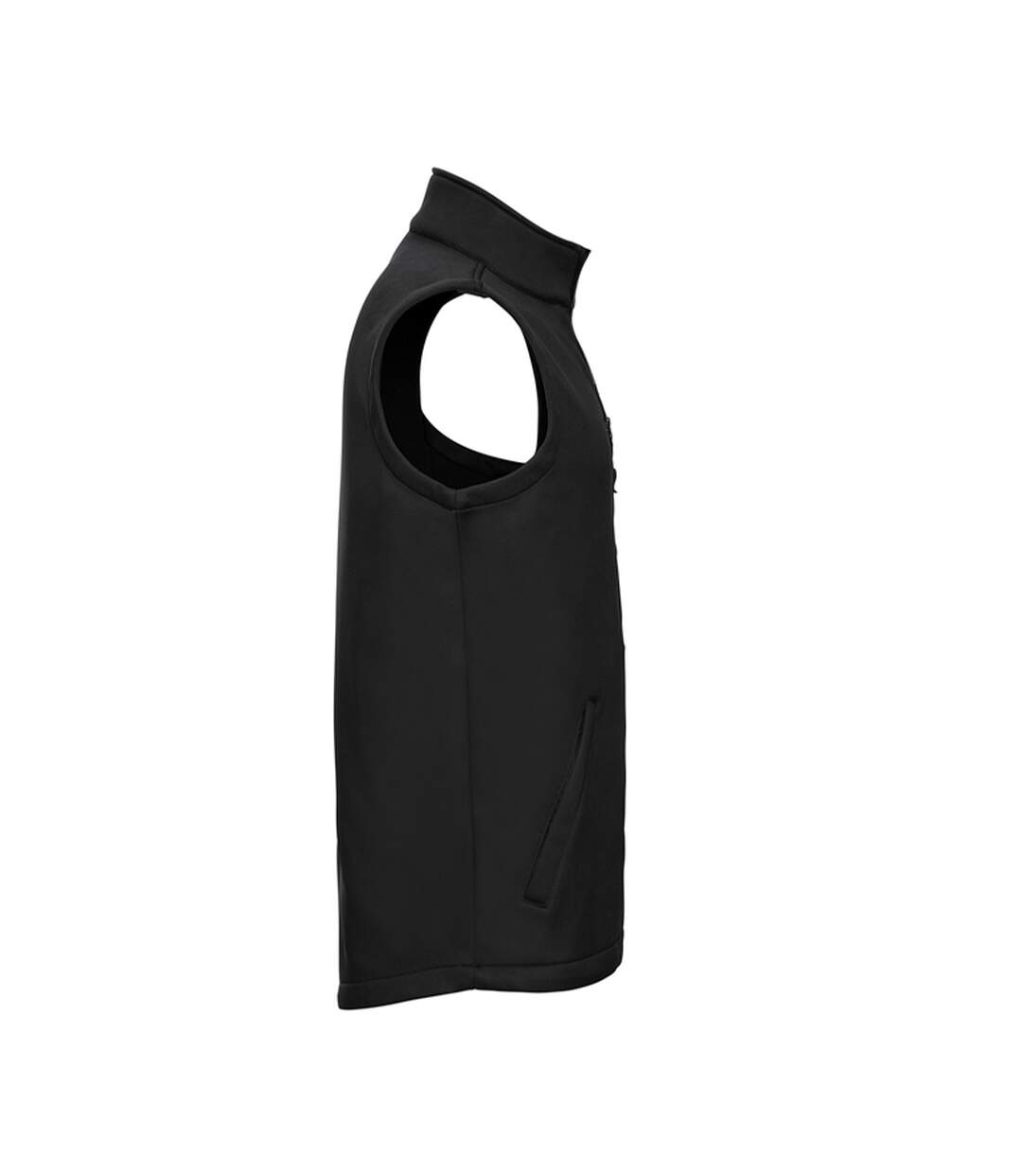 Mens Smart Softshell Gilet Black Russell-3