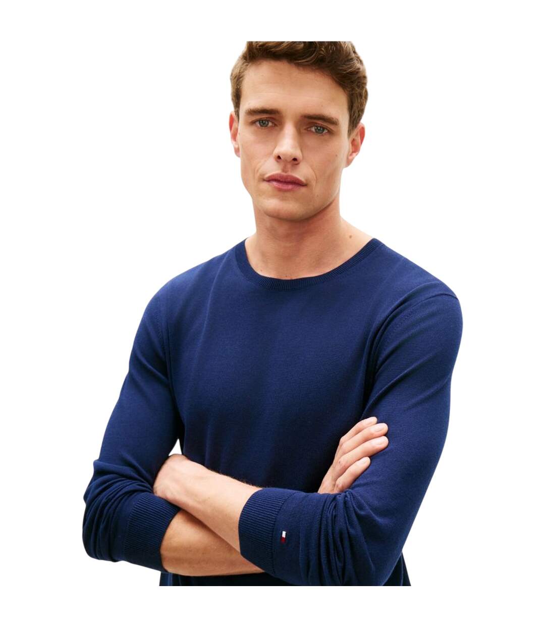 Pull Homme Bleu Marine Tommy Hilfiger-4