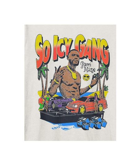 Unisex Adult So Icy Gang Gucci Mane T-shirt Vintage White Amplified