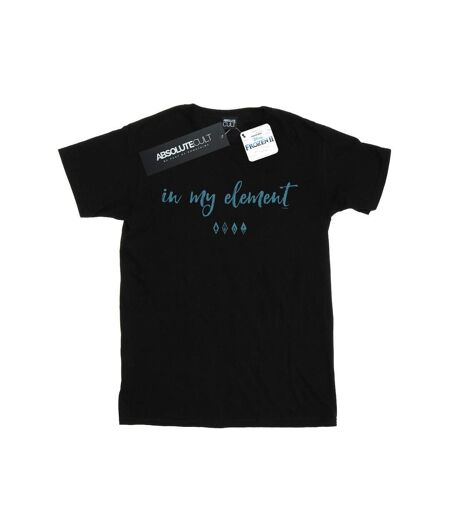 Disney - T-shirt FROZEN IN MY ELEMENT - Femme (Noir) - UTBI24553