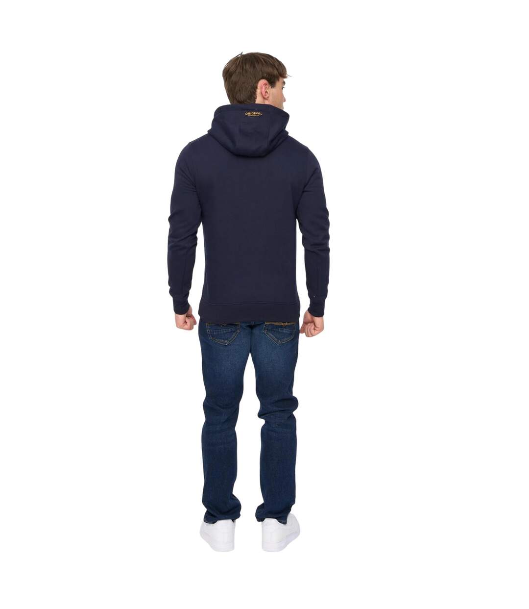 Sweat À Capuche Cresswell Homme Bleu Marine Crosshatch-3