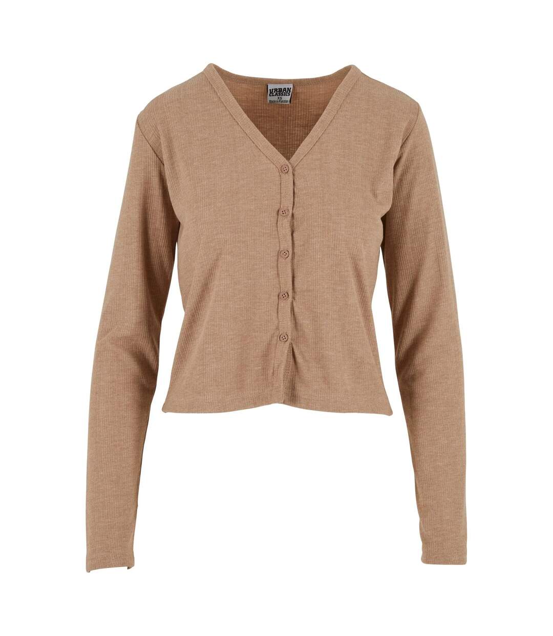 Cardigan Motif/style Côtelé Femme Beige Chiné Urban Classics-2