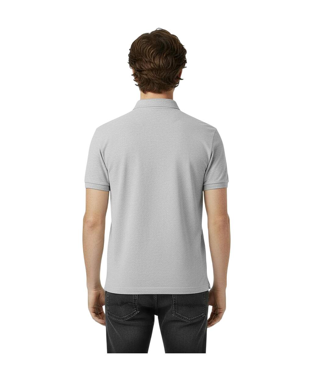 Mens Classic Embroidered Logo Polo Shirt Grey Marl Jack Wills-4
