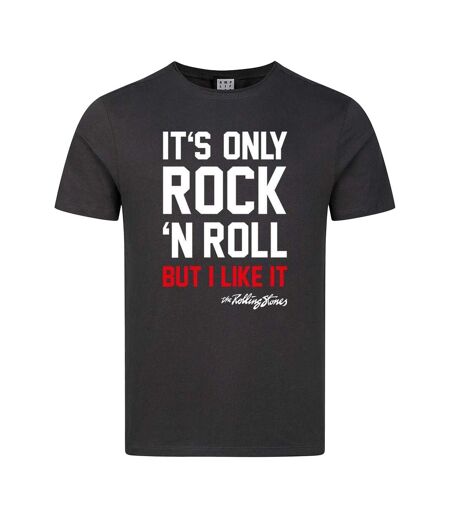 T-shirt Motif/style The Rolling Stones It´s Only Rock N Roll Adulte Charbon Amplified