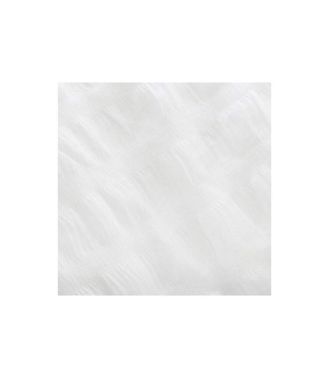 Parure de Lit 3 Pièces Seersucker 260x240cm Blanc-3