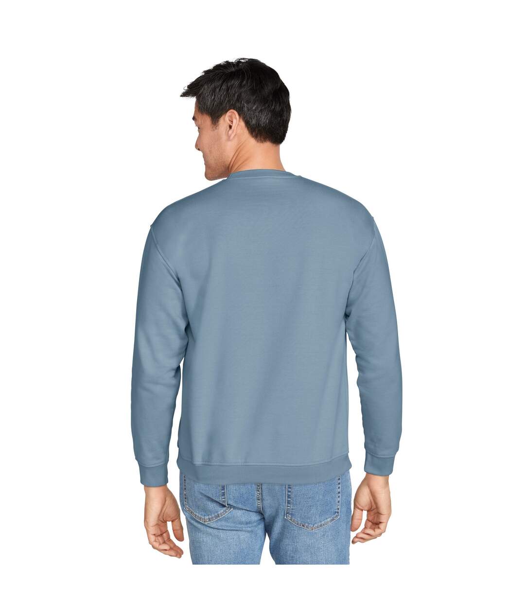 Sweat softstyle adulte bleu de gris Gildan