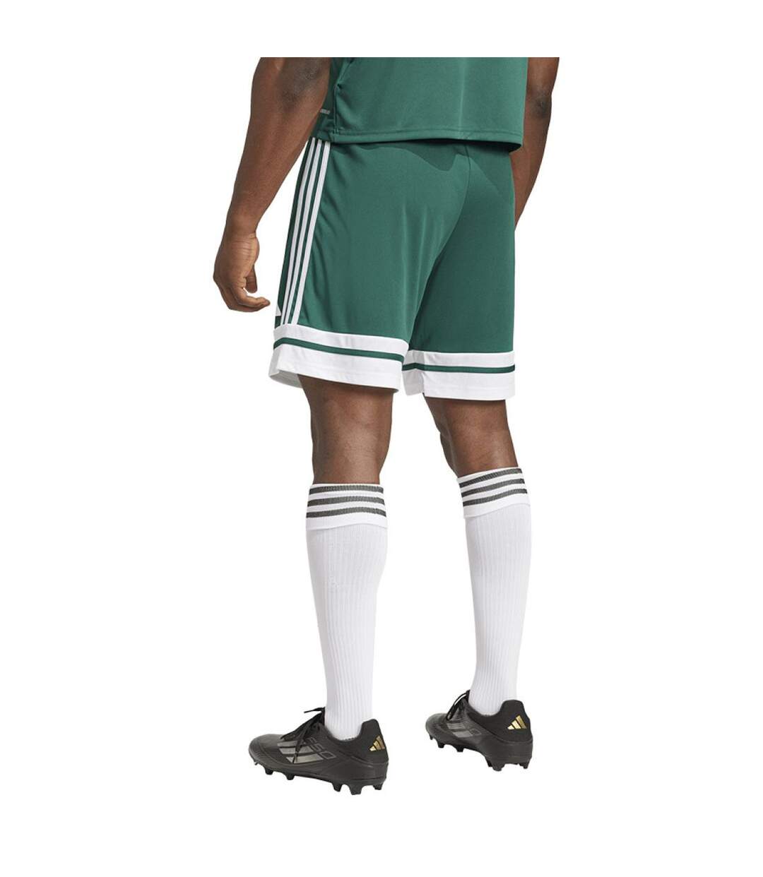 Short Squadra Homme Vert Blanc Adidas-3