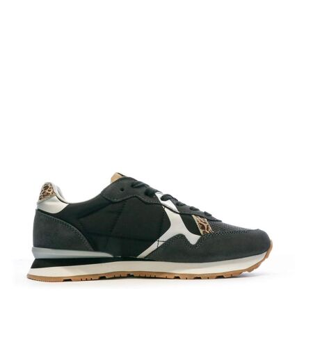 Baskets noir femme pepe jeans brit print night