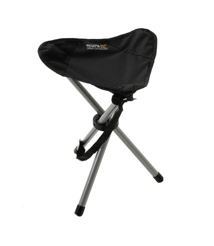 Ternio lightweight folding tripod camping and hiking stool one size black Regatta