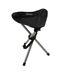 Ternio lightweight folding tripod camping and hiking stool one size black Regatta