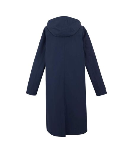 Womens/ladies reinna long length waterproof jacket navy Regatta
