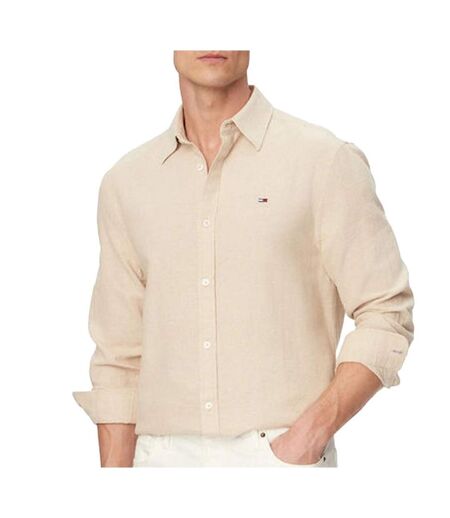 Chemise beige homme tommy hilfiger tjm