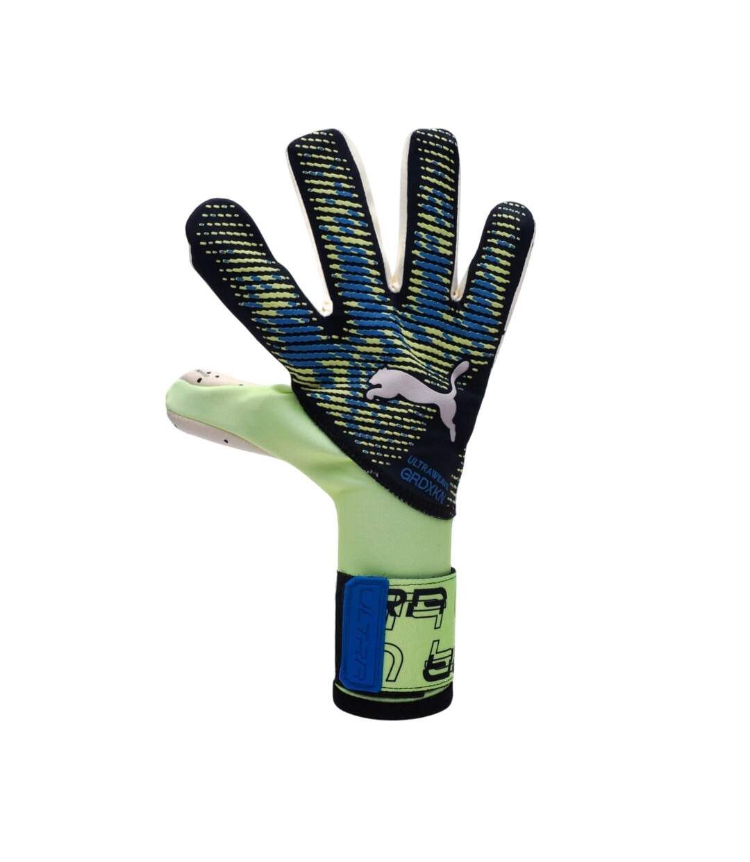 Gants De Gardien De But Ultra Ultimate Adulte Jaune Pâle Bleu Sombre Puma-1