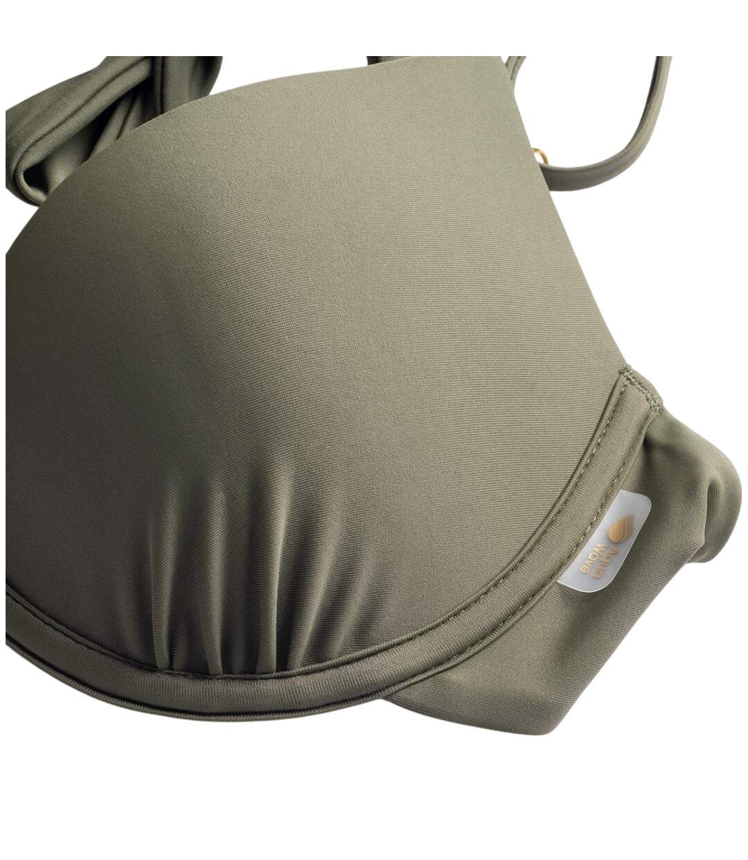 Haut De Maillot De Bain Femme Vert Kaki Sombre Aquawave-4