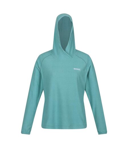 Sweat à capuche montes femme jade bleu / bleu turquoise pâle Regatta