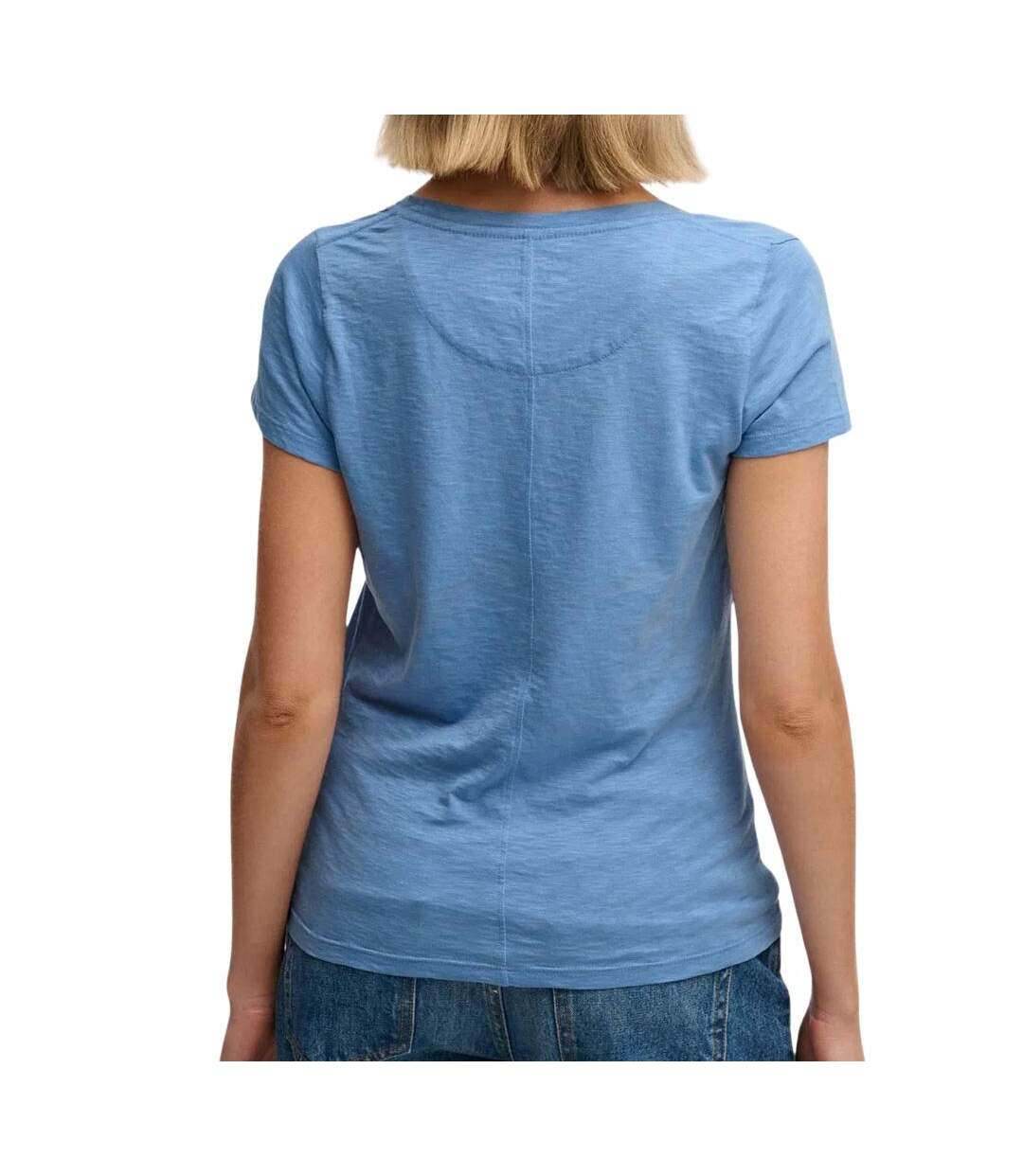 T-shirt bleu femme superdry studios scoop-2