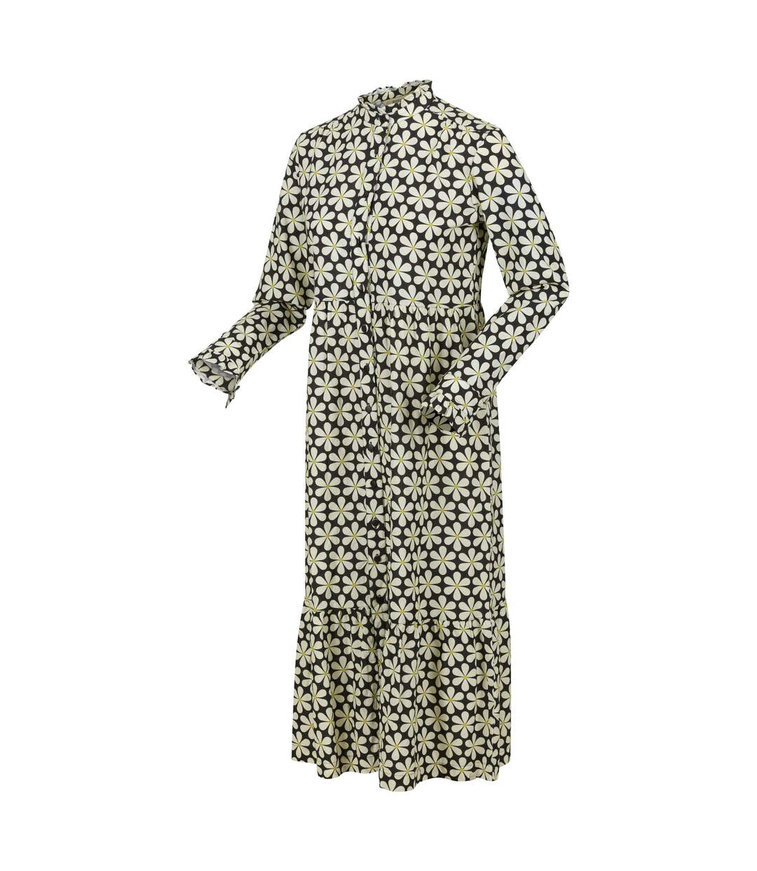 Robe mi-longue orla kiely femme noir Regatta