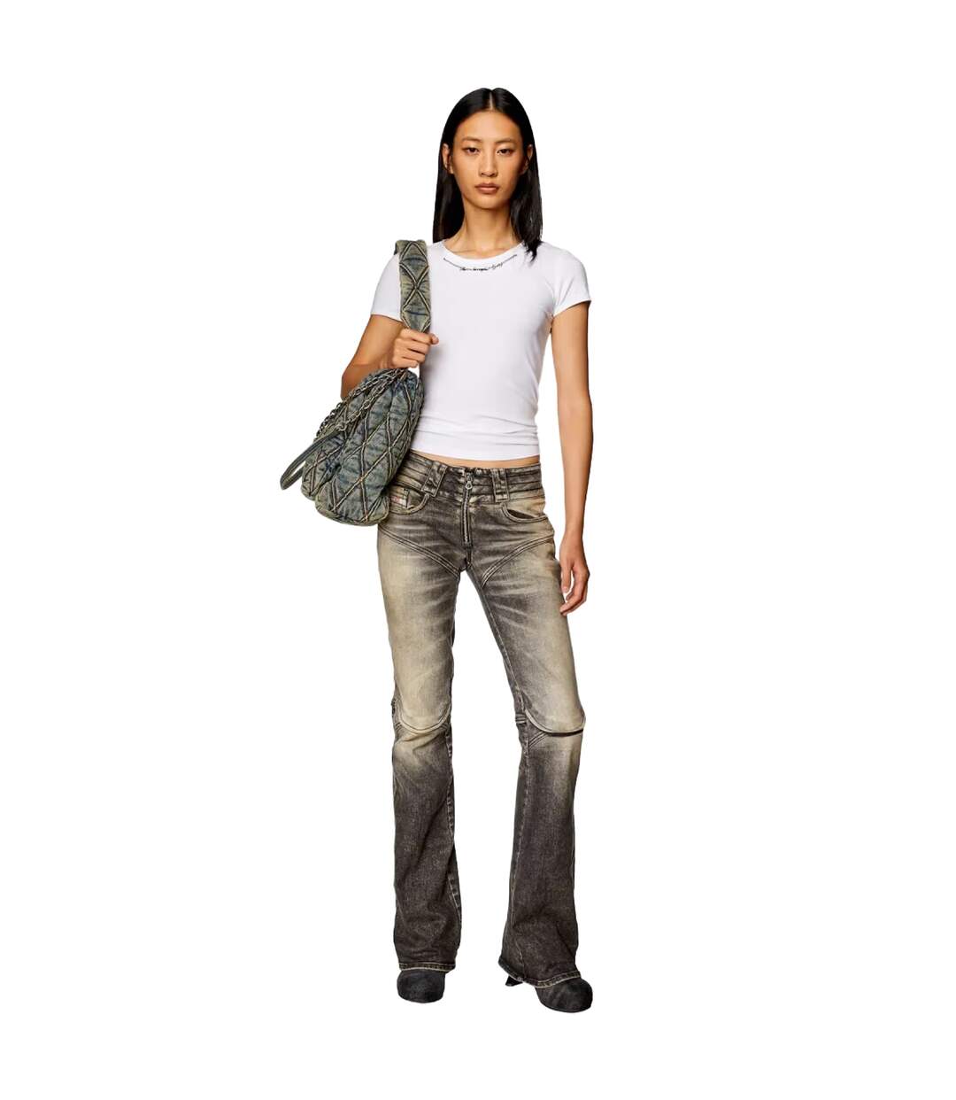 T-shirt T-matic Femme Blanc Diesel-4