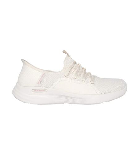 Womens/ladies Sport Ballet Chic Relaxed Fit Trainers Off White Skechers