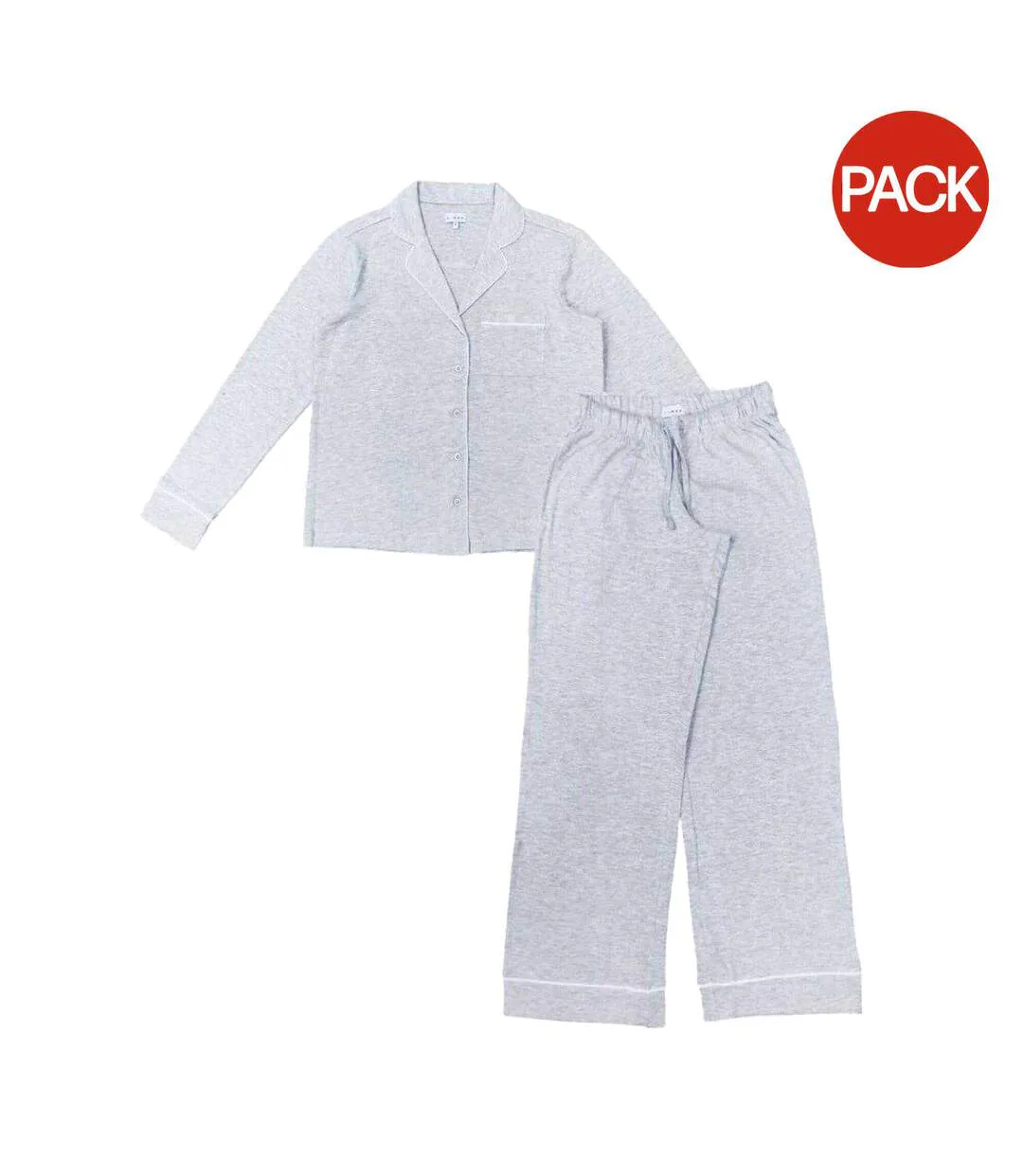 Lot De 1 Ensemble De Pyjama Adulte Gris Linea-1