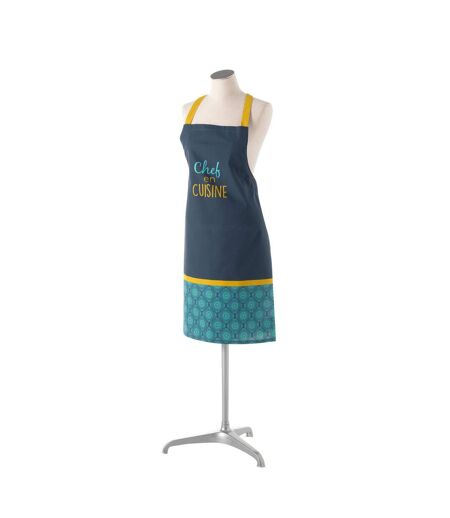 Tablier de Cuisine Imprimé Chef 84cm Bleu