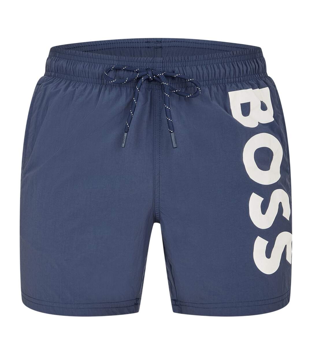Mens Octopus Bold Logo Swim Shorts Navy Boss-2