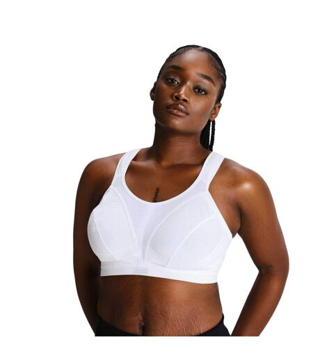 Womens/ladies D+ Max Shock Absorber Sports Bra White Champion