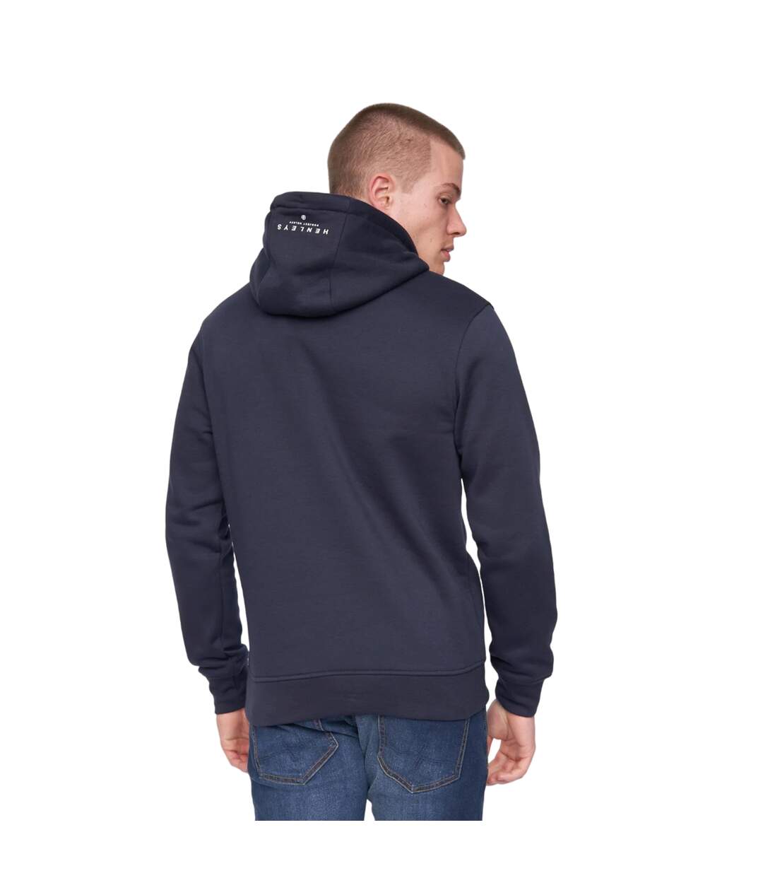 Sweat à capuche kilhen homme bleu marine Henleys-2