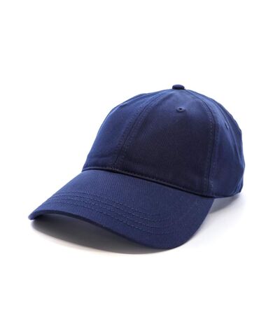 Casquette marine mixte lacoste monochrome cotton twill - taille unique