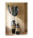 Vase Bouteille Déco Herbes 75cm Noir-3
