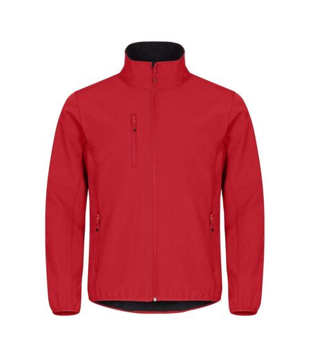 Veste Softshell Classic Homme Rouge Clique