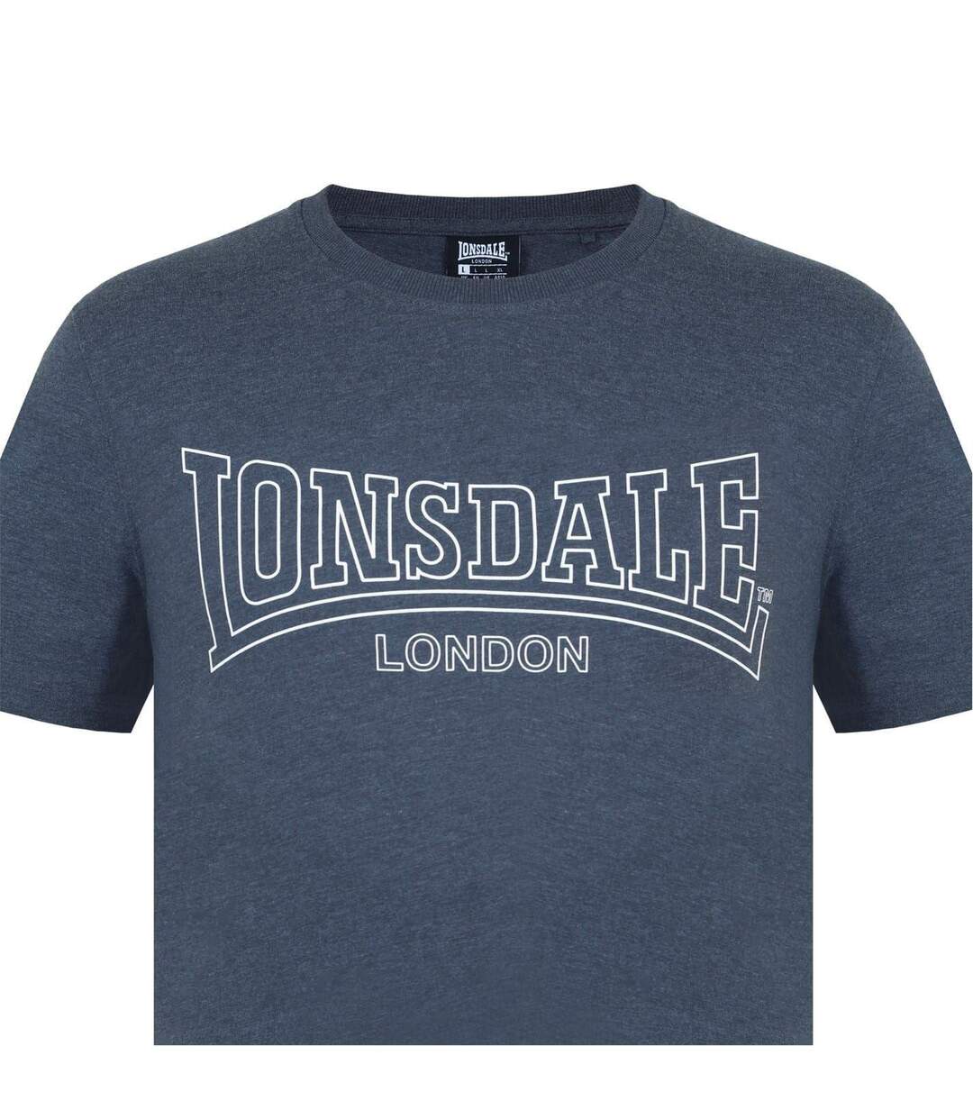T-shirt Motif/style Géométrique Homme Anthracite Lonsdale-4