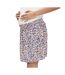 Jupe beige/violette femme mamalicious celia-1
