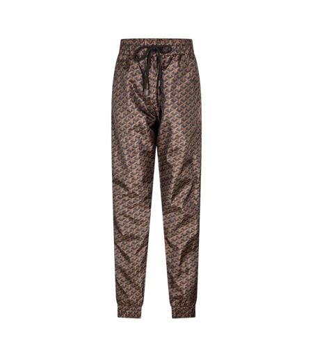 Mens Louvre Fleece Joggers Black Brown Criminal Damage