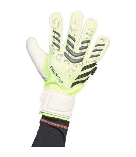 Unisex Adult Predator Match Fingersave Goalkeeper Gloves Lemon Black Adidas