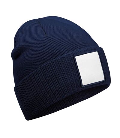 Bonnet Bleu Marine Oxford Blanc Beechfield