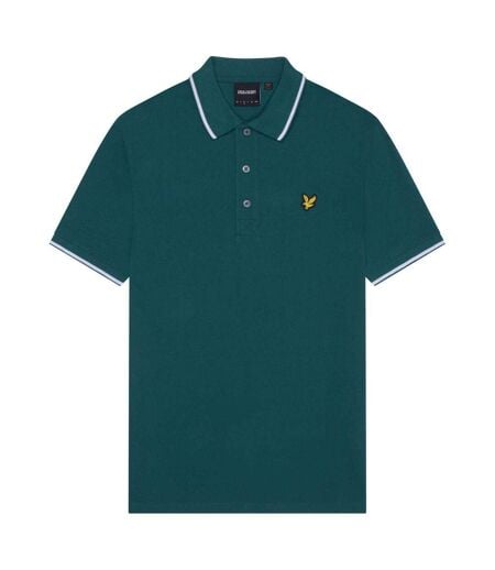 Polo Homme Vert Blanc Lyle & Scott